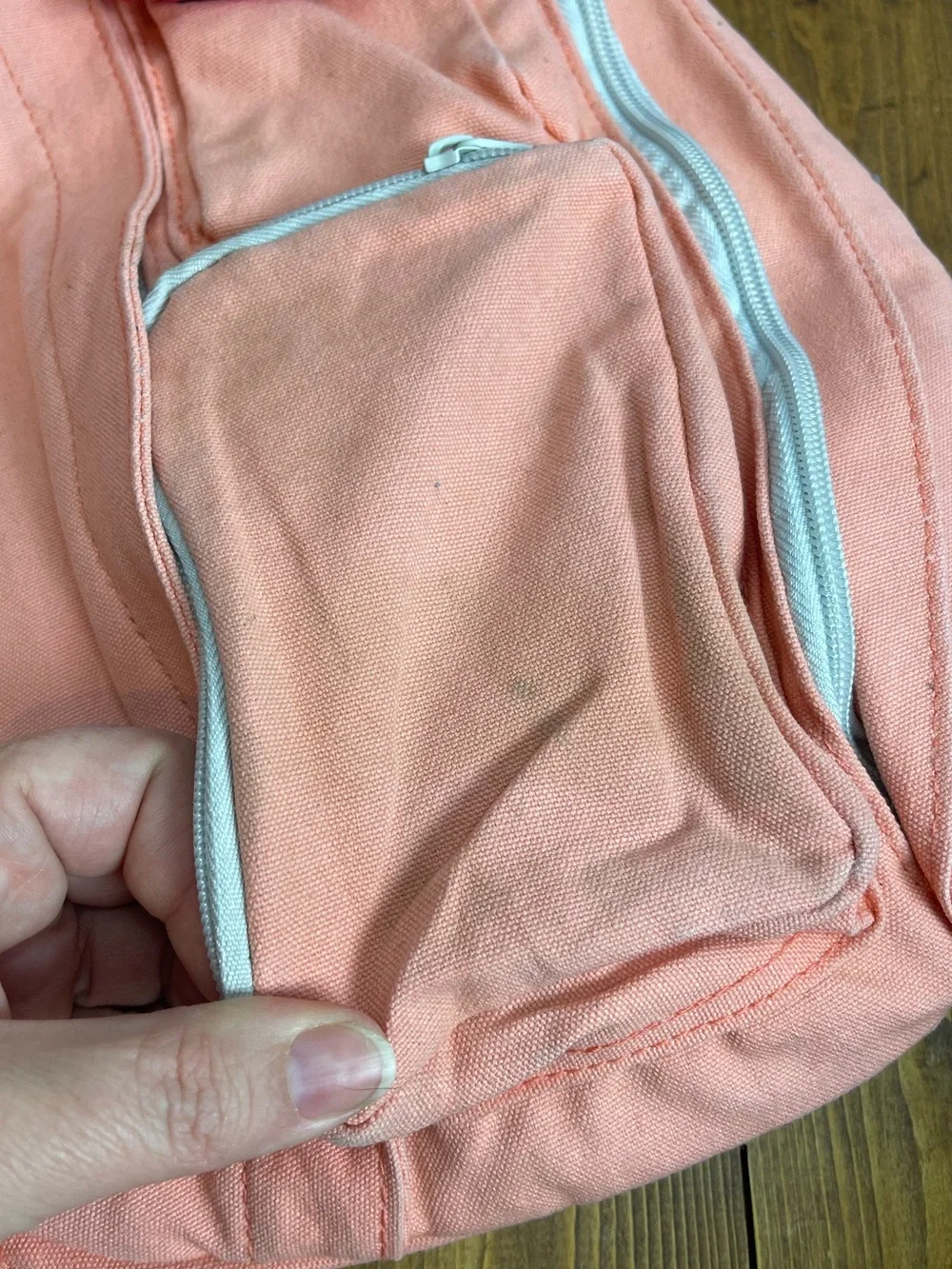 Kavu sling backpack peach color